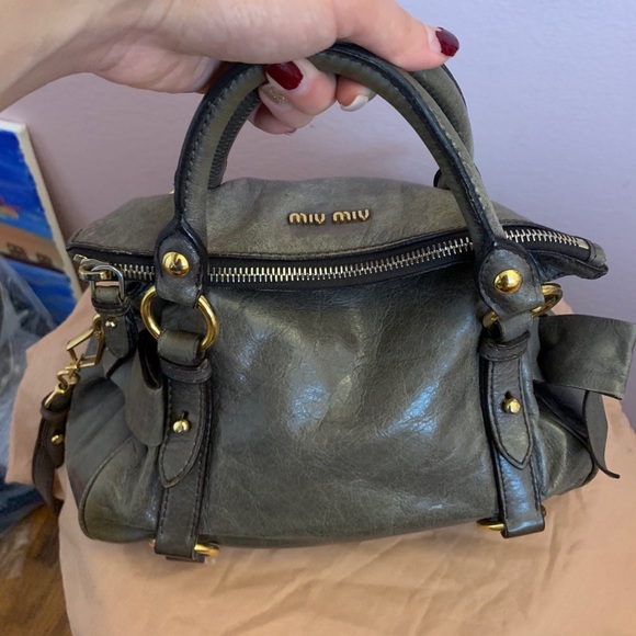 Miu Miu Vitello Lux Bow bag - mini - Picture 2 of 7